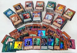 1000 YUGIOH CARDS PREMIUM COLLECTION ULTIMATE LOT W/ 50 HOLO FOILS & RARES! - Image 1