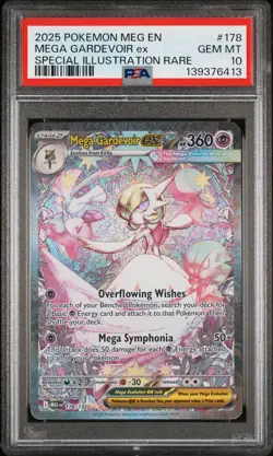 2025 POKEMON MEG EN-MEGA EVOLUTION #178 MEGA GARDEVOIR EX PSA 10 - Image 1