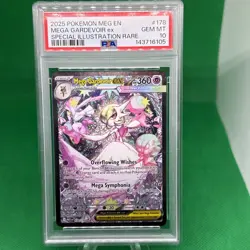 2025 POKEMON MEG EN-MEGA EVOLUTION #178 MEGA GARDEVOIR EX PSA 10 - Image 1