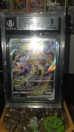 Pokemon TCG Mewtwo VSTAR GG44 Crown Zenith Galarian Gallery BGS 9.5 GEM MINT - Image 1