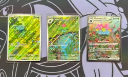 Pokemon TCG Venusaur ex Ivysaur Bulbasaur Set 166 167 198/165 151 Set ENGLISH - Image 1