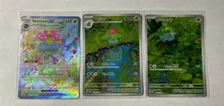Blubasaur, Ivysaur, Venusaur ex 198/165 151 Holo (English) FULL SET Pokemon TCG - Image 1