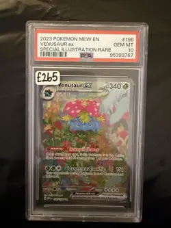 Pokemon Venusaur EX TCG 198/165 Scarlet Violet 151 English PSA 10 Gem Mint - Image 1