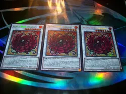 3x Black Rose Dragon Chibi Art 1st Edition Secret Rare L5DD-ENS02 Yu-Gi-Oh! - Image 1