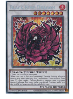 Black Rose Dragon - L5DD-ENS02 - Secret Rare YuGiOh - Image 1