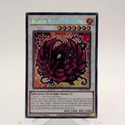 Black Rose Dragon L5DD-ENS02 Secret Rare Yugioh Card - Image 1
