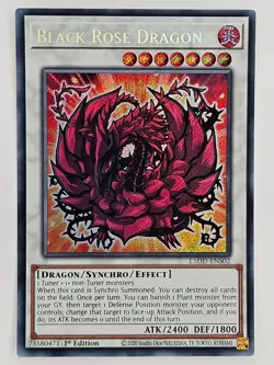 Yu Gi Oh - L5DD-ENS02 Black Rose Dragon - Secret Rare - Image 1