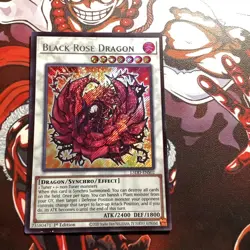 Yugioh! Black Rose Dragon L5DD-ENS02 Secret Rare 1st Edition Near Mint - Image 1