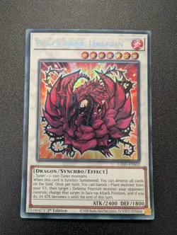 Black-Rose Dragon & Aki L5DD-ENS02 & ENSO5 Secret Rare Yugioh Chibi + Token - Image 3