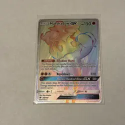 2017 Pokemon Marshadow GX (Secret) 156/147 Sm-Burning Shadows Holo Pk000593 - Image 1