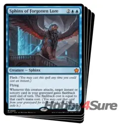 Sphinx Of Forgotten Lore X4 M/NM Magic: The Gathering MTG Foundations - Image 1