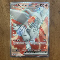 Pokemon TCG White Flare Reshiram EX 158/086 Full Art Ultra Rare NM Card - Image 1