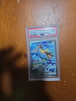 Pokemon TCG Zapdos EX Holo Card 202/165 Scarlet & Violet 151 Sir PSA 9 - Image 1