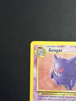 Gengar | 20/62 | Fossil Unlimited Non Holo Rare Card |Pokemon TCG | LP Condition - Image 3