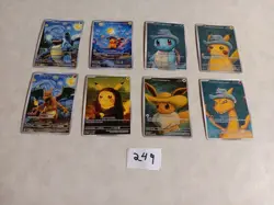 8 Starry Night Pokemon x Van Gogh Promo Card -Read Description - Image 1