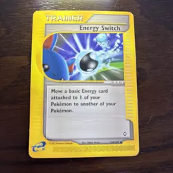 Pokemon Card - Aquapolis 120/147 - ENERGY SWITCH- creased under words on front. - Image 1