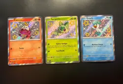 NM Pokemon Sprigatito SVP 076 Fuecoco SVP 079 Quaxly SVP 082 Shiny Promo Cards - Image 1