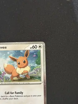 Pokemon Card Eevee Cosmos Holo SVP043 Black Star Promo Obsidian Flames 2023 NM-M - Image 3