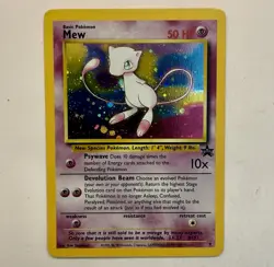 Mew 9 Holo Black Star Promo WOTC Pokemon Card TCG English Lightly Played LP - Image 1