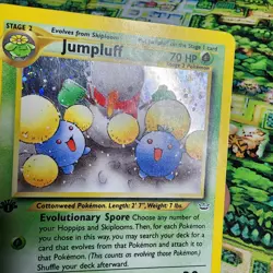 1st Edition Jumpluff 9/64 Neo Revelation 2000 Holo Rare WOTC Pokemon Card TCG MP - Image 3