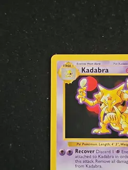 Pokemon TCG Kadabra Card Base Set, Unlimited Uncommon, Regular Card 32/102 LP - Image 2