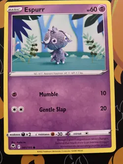 Pokemon Card 081/195 ESPURR - SILVER TEMPEST - COMMON - NM - Image 1