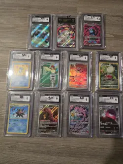 CGC Mint/Mint+ 9/9.5 Graded Pokemon Card Lot (11 slabs) - Image 1
