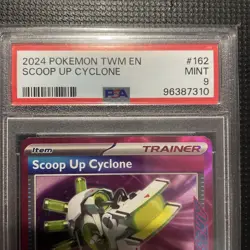 Pokemon TCG Scoop Up Cyclone 162/167 Holo Twilight Masquerade Card PSA 9 - Image 2