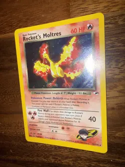 Pokemon TCG Rockets Moltres Holo Rare Card 12/132 Gym Heroes - Image 4