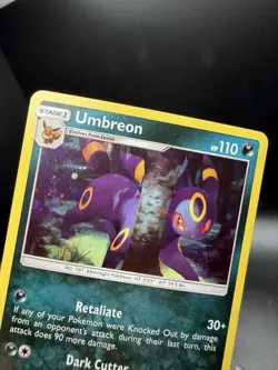 Pokemon TCG SM Lost Thunder Umbreon 120/214 Cosmos Holo Promo NM! - Image 2