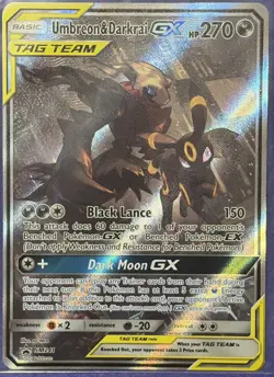 Pokemon TCG Umbreon & Darkrai GX SM241 Sun & Moon Promo Card NM Condition - Image 1