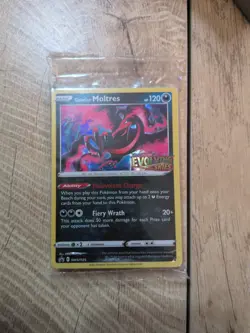 Pokemon TCG Galarian Moltres SWSH125 Prerelease Promo Holo SEALED Evolving Skies - Image 1