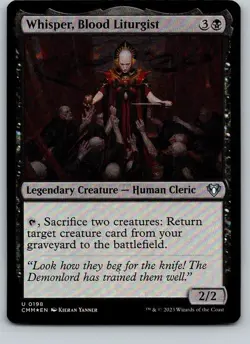 Whisper, Blood Liturgist - CMM - FOIL - 198 - MTG - Image 1