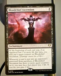 Bloodchief Ascension Commander Masters Regular RARE MTG - Image 1
