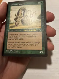 Dirtcowl Wurm Tempest Prerelease Promo MTG Magic The Gathering NM - Image 3