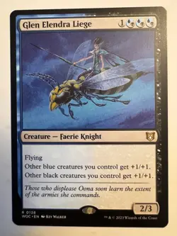 1x Glen Elendra Liege - NM - Wilds of Eldraine Commander Magic WOC - Image 1