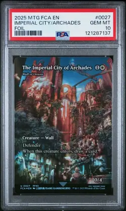 The Imperial City of Archades - #27 - Showcase - Foil - Final Fantasy - PSA 10 - Image 2