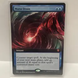 Mana Drain (Extended Art) Borderless Commander Legends #637 Magic The Gathering - Image 1
