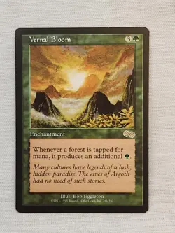 NM Vernal Bloom Urza's Saga Mtg Magic the Gathering - Image 1
