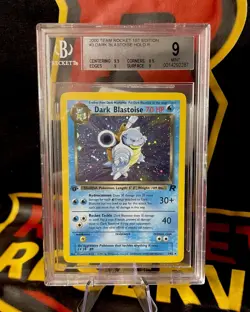 BGS 9 Mint✨ 1st Edition Dark Blastoise 3/82 Team Rocket Holo Rare Pokemon 2000 - Image 1