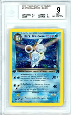 Pokemon Dark Blastoise #3 Team Rocket 1st Edition Holo BGS 9 Mint - Image 1