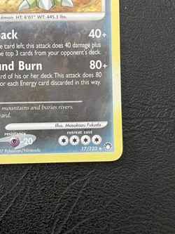Pokemon TCG - Mysterious Treasures - Tyranitar 17/123 Holo - P - Image 5