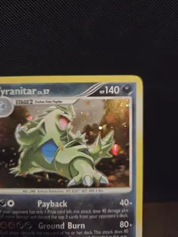 Pokemon TCG Tyranitar 17/123 Holo Rare Mysterious Treasures DP 🌟🌟🌟 - Image 3