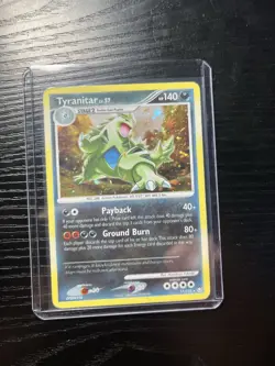 Pokemon TCG Tyranitar Mysterious Treasures Holo Rare Card 17/123 - Image 1