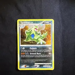 Pokemon TCG Tyranitar Holo Rare Card Mysterious Treasures 17/123 - Image 1
