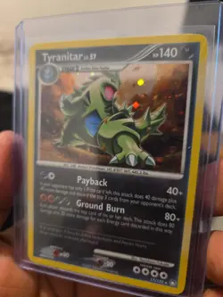 Pokemon TCG Tyranitar Holo Rare Card Mysterious Treasures 17/123 - Image 1