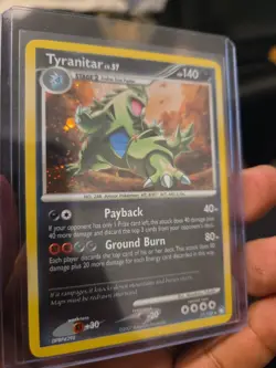 Pokemon TCG Tyranitar Holo Rare Card Mysterious Treasures 17/123 - Image 2