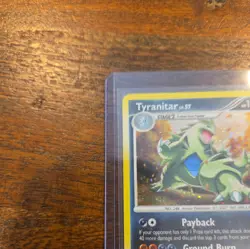 pokemon TCG Tyranitar 17/123 Mysterious Treasures Holo LP Lightly played - Image 4