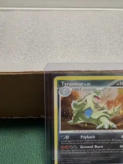 Pokemon TCG: 2007 Mysterious Treasures Tyranitar #17/123 Holo Rare LP+ - Image 2