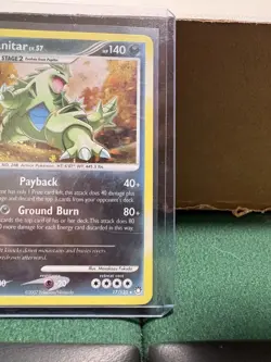 Pokemon TCG: 2007 Mysterious Treasures Tyranitar #17/123 Holo Rare LP+ - Image 4